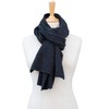FosterNatur, Women's/Men's Fine Rib Scarf, 100% Wool, bordeaux
