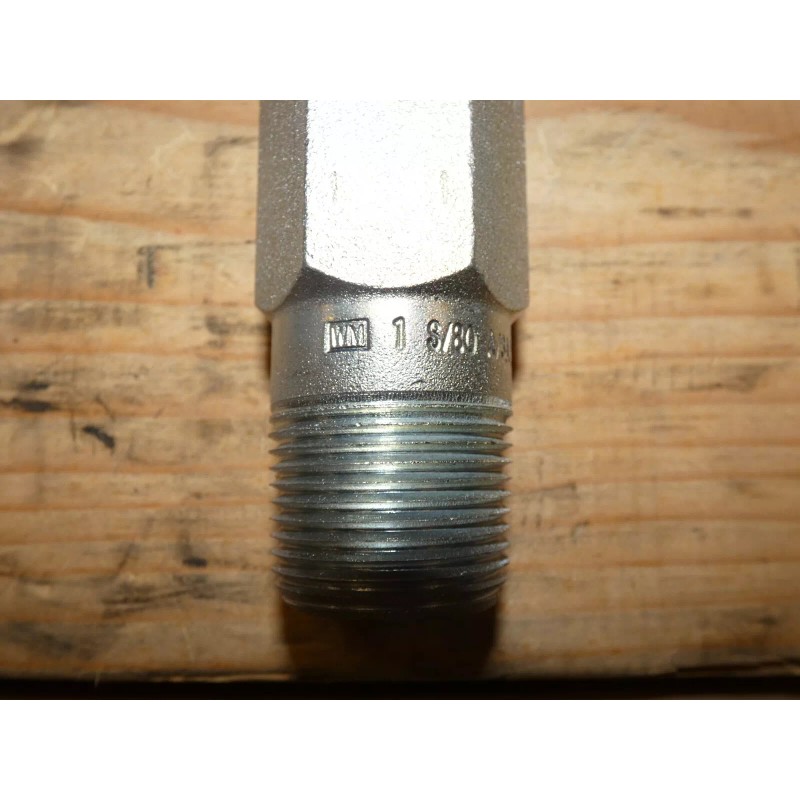 Unbranded Hex Head Bull Plug: Carbon Steel, 1 in Pipe