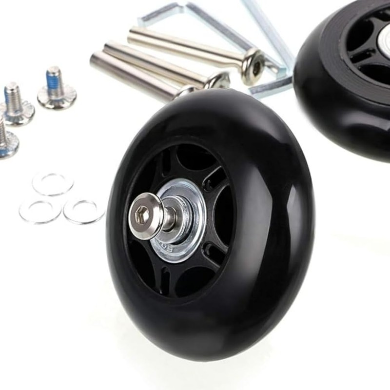 Replacement Luggage Wheels,Suitcase Replacement Wheels, 60x24mm Suitcase Wheel with Bearings