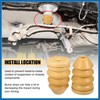 A ABSOPRO 2PCS Polyurethane Rear Front Suspension Bump Stop/Axle Jounce