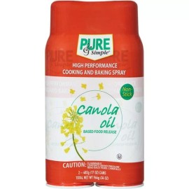Pure & Simple Canola Oil Cooking and Baking Spray (2 PK – 17 OZ) Total 34 oz