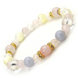 Happy Bomb Birthstone Combination Power Stone Bracelet Natural Blue Lace Quartz