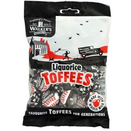 Walkers Nonsuch Liquorice Toffee 150g Bag x6