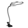 Desk Clip Clamp Flexible Magnifier Adjustable LED Magnifying Glass Jewelry