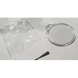 I Love Christmas! Photo Ornament Round Tabbed Clear Acrylic 3.125 inches