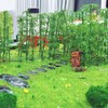 Cayway Model Bamboo Trees, 2 Size Green Plastic Bamboo Trees