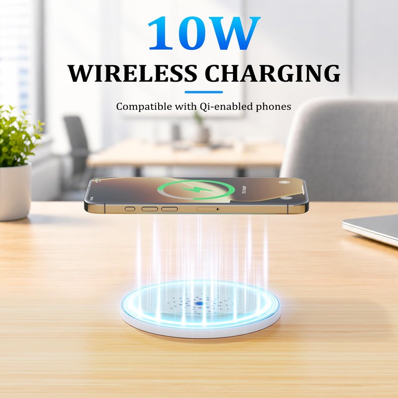 XBA 65W USB-C Pop Up Outlet with 10W Wireless Charging,