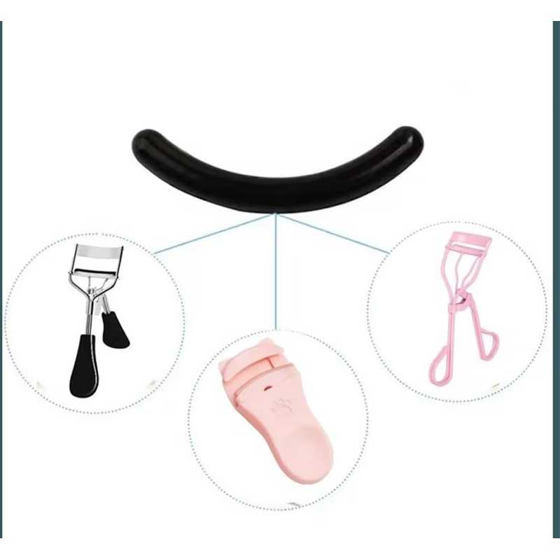 36 Pcs Black Eyelash Curler Replacement Pads,Rubber Makeup Tool Eyelash