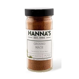 Hanna's Mace Ground, Premium Quality, 4 fl oz Glass Jar