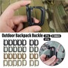 AIMALL 2pcs Tactical Carabiner Hook D-Ring Clip for Military Backpack