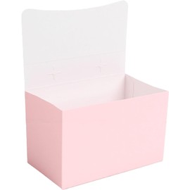 Pssopp Cajas de Regalo con de Perla, Kit de Bricolaje, Paquete de 10 Kraft Rosa para Decoración de Mesa de Recepción de Bodas, Fiesta de Cumpleaños, Plegado Automático, 3.9x2.6x2.2in