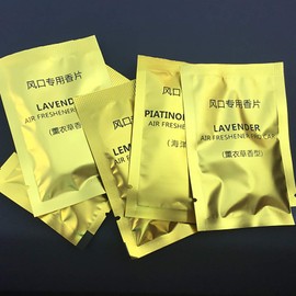 5 Pack Car Air Freshener Refills Cotton Fragrance Replacement Pads Car Air Vent Clip Tablets Diffuser Refill Felt Pads with 5 Scents (2 pcs per pack, 10 count)