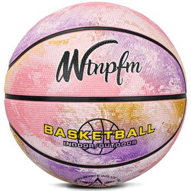 Wtnpfm Kids/Toddler Basketball for Age 1 2 3 4 5 6,Mini Basketball Size 3 (22-Inch) Game Play in & Outdoor Basketball for Little Girls and Boys (Thickened Rubber)