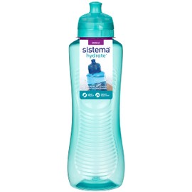 Sistema Twist 'n' Sip Squeeze Sports Water Bottle | Leakproof Water Bottle | 800 ml | BPA-Free | Assorted Colours