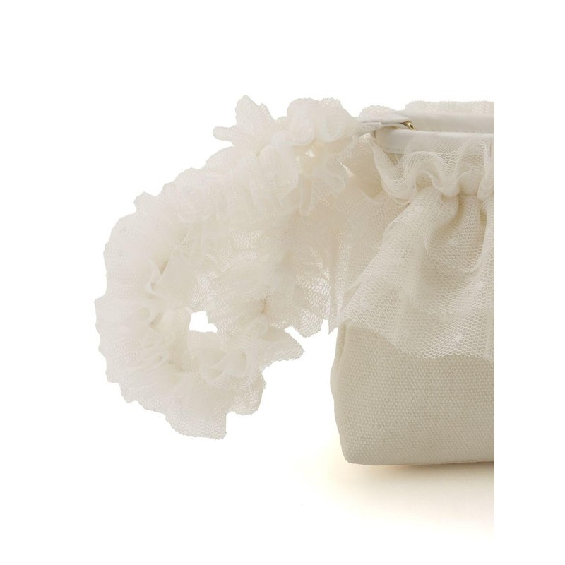 Snidel SHGG252205 Dot Tulle Pouch, IVR, Free size