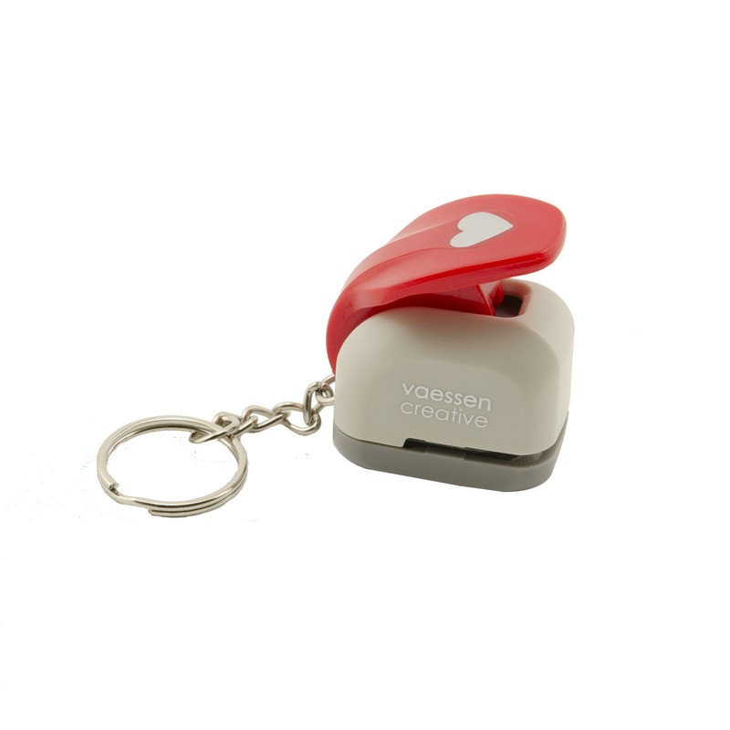 Vaessen Creative Craft Paper, Mini Keychain Heart Punch, for DIY