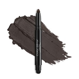 Color Mirror Cream Waterproof Hypoallergenic Eyeshadow Stick, long wear Metallic Glitter Matte Eye Shadow Pencil With Makeup Brush, Eye Brightener, 32 Matte Dark Bronze