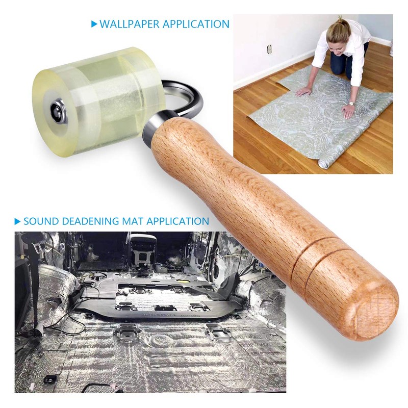 LUMITECO Auto Car Audio Sound Deadening Application Rolling Wheel Roller,Heat