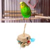 Bird Foraging Box Toys Fun Colorful Shredding Paper Sola Wood