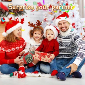 Merry Christmas Wrapping Paper Christmas Gift Wrap Set,6 Folded Sheets Green Red Kraft Xmas Wrapping Paper Holiday Deer Trees Santa Snowman Kraft Winter Holiday New Year Wrapping Paper Christmas Gift Wrapper Christmas Paper Christmas Wrap Papel de Regalo