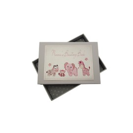 White Cotton Cards Nanna's Boasting Book Tiny Photo Album Toys Range (Pink)