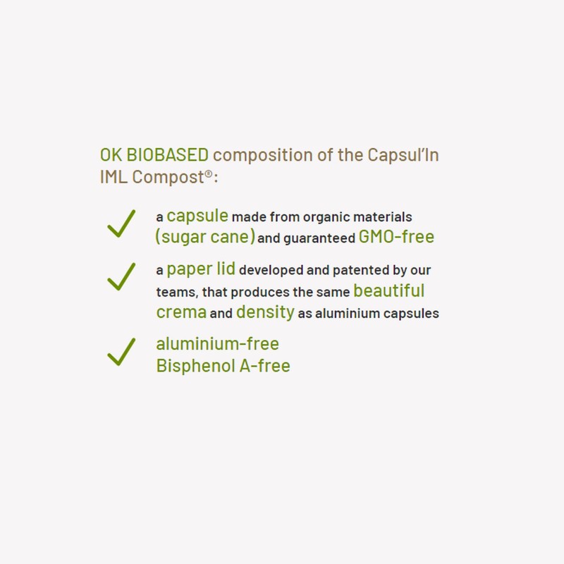 Amorcaffe 50 Home Compostable Compatible with Nespresso Coffee Capsules Pods