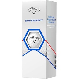 Callaway Supersoft 2023 Golf Balls (White, 3pk) 1 Sleeve Super Long & Improved