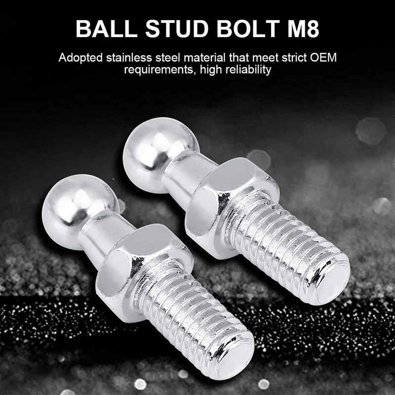 2 pieces ball bolts car iron ball bolt M8 gas