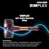 Simplex 3002.082 Soft Hammer Rubber Composition with Malleable Cast Iron