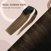 Ve Sunny Extensiones Cabello Natural Negro Ombre Marrón Osc 14in