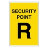 V Safety Security Point R 100 x 150 mm -