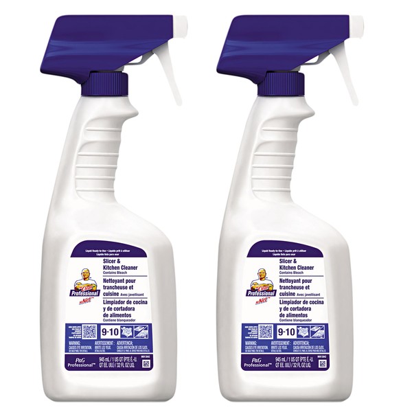 Mr. Clean Professional Slicer and Kitchen Cleaner With Bleach, 32 Ounce (Pack of 2)