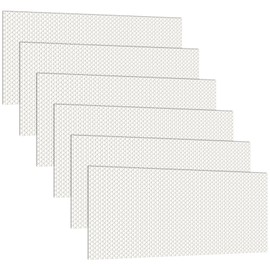 Pangda 6 Pack Replacement Fluorescent Light Covers Lighting Panel Acrylic Cover Flat Sheet Clear Acrylic Prismatic Ceiling Light Cover for Overhead Lighting Fixtures, 22.5 x 46.5 x 0.1 Inch