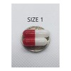 Empty Gelatin Capsules Size 1 Red/White (1000)