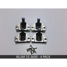 Blum 4 Pack Blum COMPACT 33 110° Screw-on Hinge with Screws - 33.3600 - FREE SHIPPING