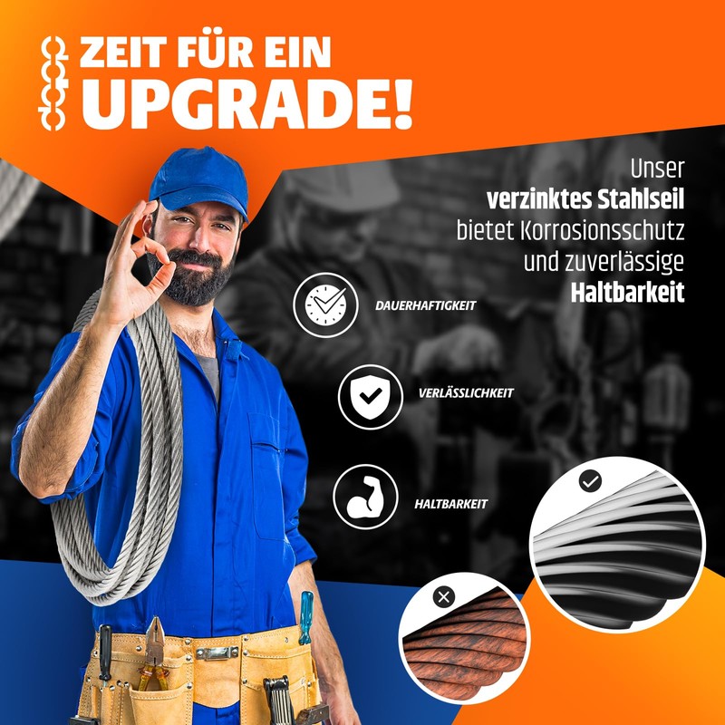 DQ-PP Steel Cable | 1 x 19 | 1.5 mm