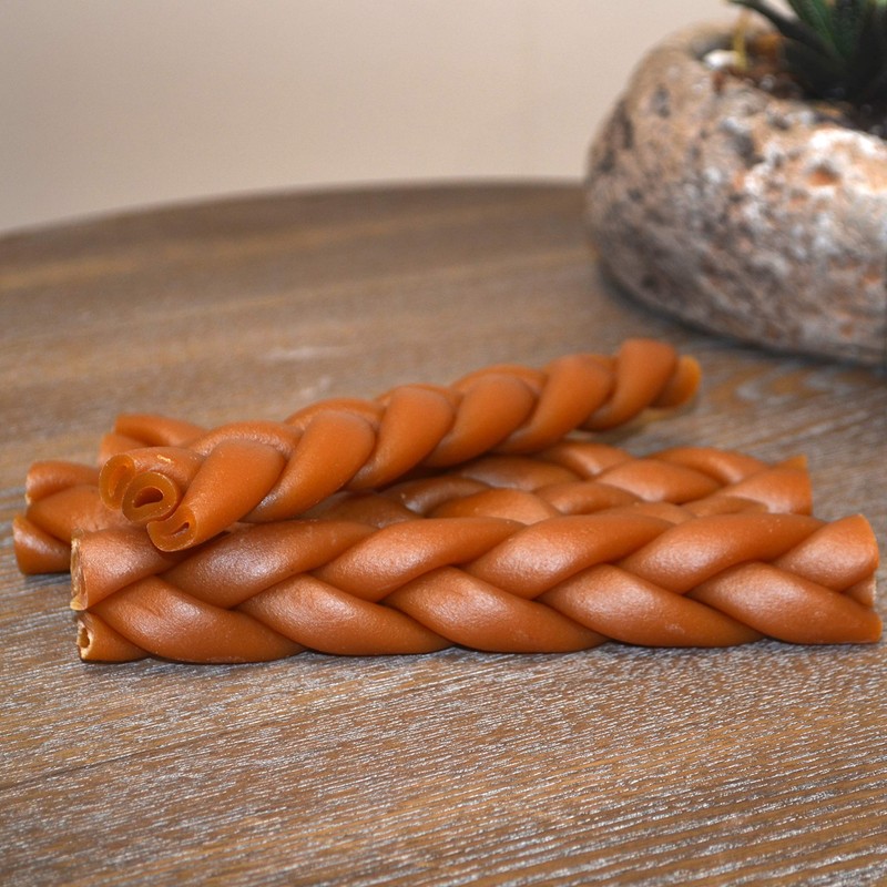 Scott Pet Nt023 Nutri Chomps Braid Pb Flavor Dog Chew