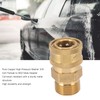 2Pcs Pure Copper M22 High Pressure Washer Fitting Adapter 3/8