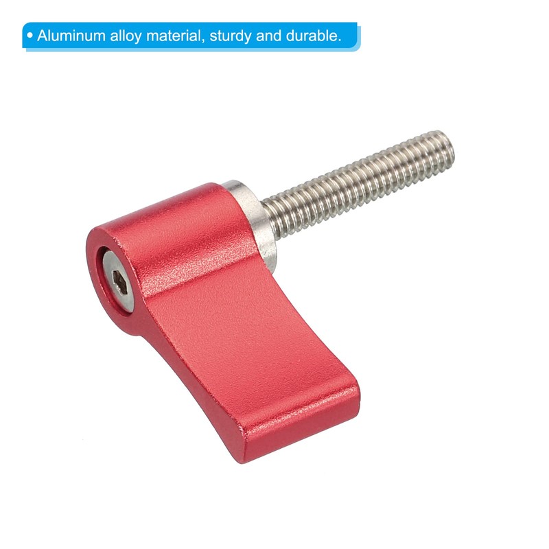 PATIKIL M4 20mm Male Threading Rotating Knob, 2 Pack Aluminum