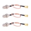 RFaha 3pcs RF coaxial Coax Assembly SMA Male to F