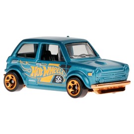 Hot Wheels Collectible Die-Cast Vehicle - Custom '70 Honda N600 Car - Teal and Gold - HDH54-5/6