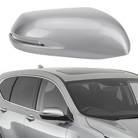 Right Passenger Side Mirror Cap Cover Compatible with Honda CRV 2016-2022 Replacement Accessories with Turn Signal, Not fit for CRV Without Turn Signal Light, Lunar Silver Metallic #NH-830M
