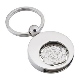 High Quality Keyring with Shopping Trolley Token, rose