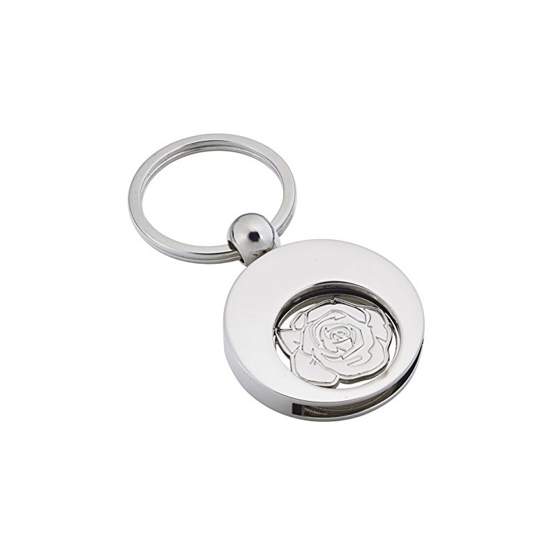 High Quality Keyring with Shopping Trolley Token, rose