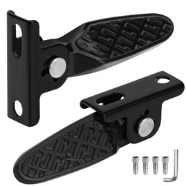 1 Pair Electric Scooter Folding Pegs, Mini Folding Non-Slip Bicycle Motorcycle Foot Pegs Rest Compact for Folding E-Bike, Bicycle