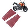 2pcs Motorcycle Lever Brake Clutch Cover Microfiber Leather 15-18MM/0.59-0.71inBurgundy