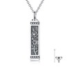 PROESS Rose Urn Necklace for Ashes 925 Sterling Silver June