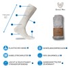 German Wear, short costume socks, braid pattern, socks, 44 cm