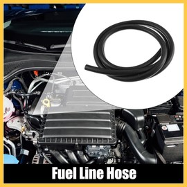 REPAIROCK 1/4" 5 FT Car Fuel Hose Rubber Fuel Hose Line for Fuel System Oils Auto Replacement Parts