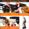 MITOOL KIT Cordless Chainsaw 20V With 2.0ah Battery 6-Inch Hand-held